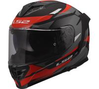 LS2 FF818 STORM III KOMAI Integralhelm matt schwarz-rot L