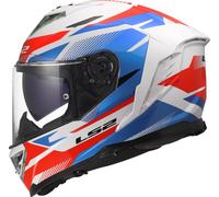 LS2 FF818 STORM III KOMAI Integralhelm weiss-blau-rot XXS