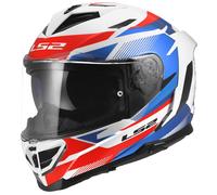 LS2 FF818 Storm 3 Full Face Motorcycle Motorbike Helmet Komai White / Blue / Red