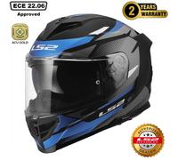LS2 FF818 Storm III Komai Helmet, black/blue, size M (57/58)