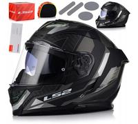 Ls2 Ff818 Storm Iii Sporty Full Face Helmet Black,Grey M