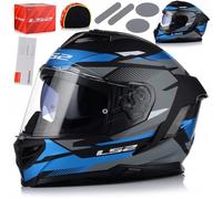 LS2 FF818 Storm III Komai Helmet, black/blue, size S (55/56)