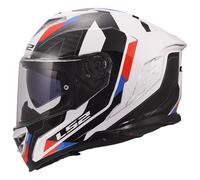 LS2 FF818 Storm III Sporty Motorcycle Helmet (White/Black/Blue/Red)