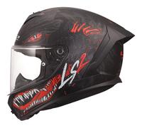 LS2 FF820 Rapid 3 Full Face Moto Motorcycle Helmet Kaiju 2 Black / Red / White