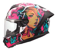 LS2, RAPID III CYBERG Integral Motorcycle Helmet Purple Cyan