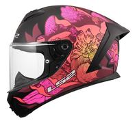 LS2 FF820 Rapid 3 Full Face Motorbike Motorcycle Helmet Poppies 2 Black / Pink