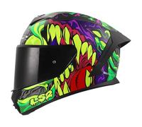 LS2 FF820 Rapid 3 Full Face Motorcycle Crash Helmet - LYCANT - Purple Green - L (59 - 60cm)