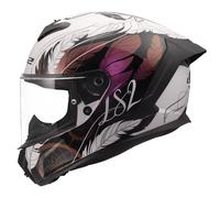 LS2 FF820 Rapid 3 Full Face Motorcycle Crash Helmet - BOHO - White Black Pink - XL (61 - 62cm)