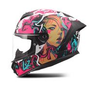 LS2 FF820 RAPID III CYBERG Integralhelm matt violett-cyan XXS
