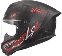 LS2 FF820 Rapid III Ece2206 Full Face Motorbike Helmet Black Red Skull Kaiju