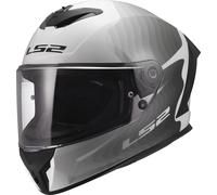 LS2 FF820 Rapid 3 Full Face Motorcycle Crash Helmet - Flow - White Grey - XXL (63-64cm)