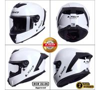 LS2 FF820 RAPID III FULL FACE LIGHTWEIGHT MOTORBIKE ECE CRASH HELMET GLOSS WHITE