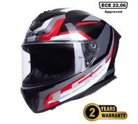 LS2 Full-Face Helmet FF820 Rapid III Hyper - Black/Hi-Vis Yellow M