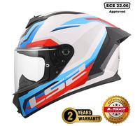 LS2 FF820 Rapid III Hyper Full Face Helmet White/Blue/RedXXL White,Blue,Red