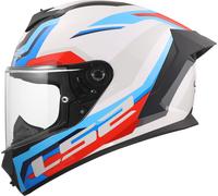 LS2 FF820 Rapid III Hyper Helmet, white-red-blue, size 2XL for Men