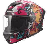 LS2 FF820 Rapid III Full Face Motorcycle Motorbike Helmet - Cyberg Purple/Cyan