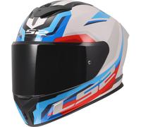 LS2 FF820 Rapid III Hyper Helmet, white-red-blue, size 2XL for Men