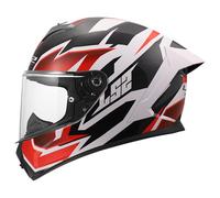 LS2 FF820 Rapid III helmet Xtrem gloss white black red