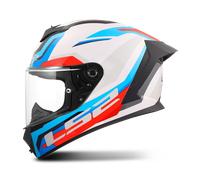 LS2 FF820 Rapid III Hyper Helmet, white-red-blue, size 2XL for Men