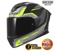 LS2 FF820 RAPID III FULL FACE MOTORCYCLE CRASH HELMET ZOMBIE RED TINTED VISOR