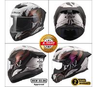 LS2 FF820 RAPID III LIGHTWEIGHT FULL FACE MOTORBIKE HELMET PINK WHITE BOHO