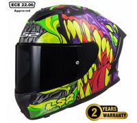 LS2 FF820 RAPID III LIGHTWEIGHT FULL FACE MOTORCYCLE HELMET LYCANT PURPLE GREEN
