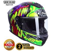 LS2 FF820 RAPID III LIGHTWEIGHT FULL FACE MOTORCYCLE HELMET LYCANT PURPLE GREEN