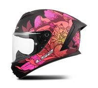 LS2 FF820 Rapid III Poppies Full Face Helmet Black/PinkXL Black,Pink