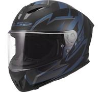 LS2 FF820 Rapid III Xtrem Helmet, black-blue, size M for Men