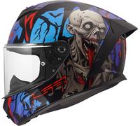 LS2 FF820 RAPID III ZOMBIE II Integralhelm schwarz-rot-grau S