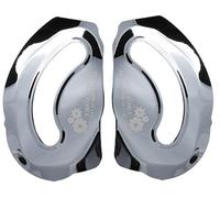 LS2 FF900 Valiant II Plates for Visor Mechanism, Chrome