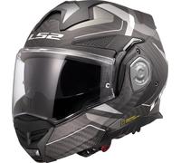 LS2 FF901 Advant X Carbon helmet Horizon chrome gray