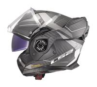 LS2 FF901 Advant X Carbon Horizon Helmet, grey/silver, size M (57/58)