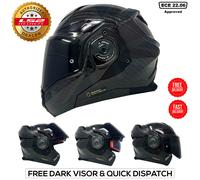 LS2 FF901 ADVANT X CARBON SOLID flip-up helmet carbon L
