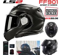 LS2 FF901 ADVANT X CARBON SOLID flip-up helmet carbon L