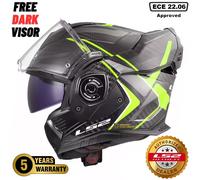 LS2 FF901 Advant X Carbon Future, modular helmet XS Black/Neon-Yellow