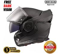 LS2 FF901 ADVANT X SOLID CARBON Klapphelm matt carbon S