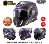 LS2 FF901 Advant X C Modular Helmet White/Blue3XL White,Blue