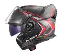 LS2 FF901 ADVANT X CARBON FIBRE MODULAR FLIP MOTORCYCLE HELMET FUTURE II RED