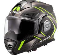 LS2 FF901 Advant X Carbon Future II, modular helmet 3XL Black/Grey/Neon-Yellow