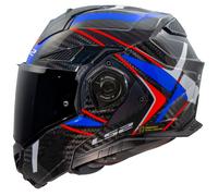 LS2, Modularer Motorradhelm ADVANT X CARBON FUTURE II Gloss White Blue