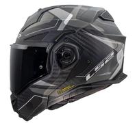 LS2 Advant X Carbon Motorbike Motorcycle Helmet Horizon Silver / Grey