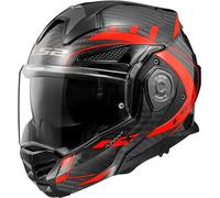 LS2 FF901 Advant X Carbon Modular 180° Flip Front Dual Visor Full Face Motorbike Helmet Sport. ECE 22.06 Certified. Complete With Pinlock and Luxury Camo Backpack Style Carry Bag - FUTURE