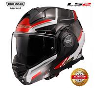 LS2 FF901 Advant X Spectrum Helmet, black-white-red, size 2XL