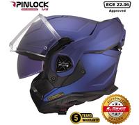 LS2 FF901 ADVANT X ECE22.06 MODULAR FLIP FRONT FULL FACE MOTORCYCLE HELMET NAVY