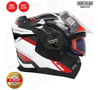 LS2 FF901 ADVANT X ECE22.06 MODULAR FLIP FRONT MOTORCYCLE HELMET SPECTRUM RED