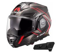 LS2 FF901 ADVANT X FLIP FRONT MODULAR MOTORCYCLE HELMET+ WITH BLUETOOTH INTERCOM