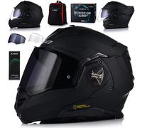 LS2 FF901 ADVANT X FLIP UP MODULAR MOTORCYCLE HELMET WITH SPECTRUM EVO INTERCOM