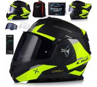 LS2 FF901 ADVANT X FLIP UP MODULAR MOTORCYCLE HELMET WITH SPECTRUM EVO INTERCOM