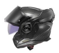 LS2 FF901 Advant X MATT Carbon Black Modular 180° Flip Front Dual Visor Full Face Motorbike Helmet Sport. ECE 22.06 Certified. Pinlock and Backpack Carry Bag - XL (61-62cm)